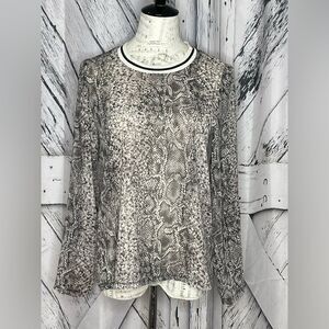 BLVD Snake Print Top S